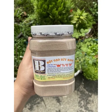 Bột gạo lứt BROWN RICE rang tay thực dưỡng (hũ 800gr)