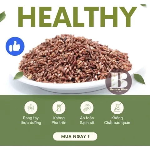 Trà gạo lứt giảm cân BROWN RICE rang tay 800gr