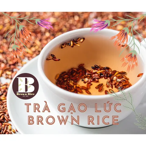 Trà gạo lứt giảm cân BROWN RICE rang tay 800gr