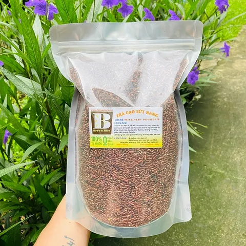 Trà gạo lứt giảm cân BROWN RICE rang tay 800gr