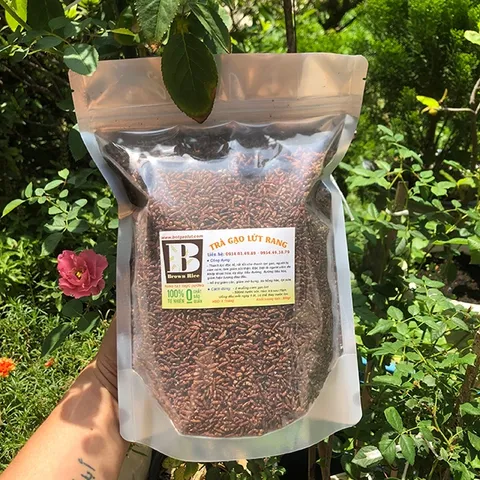 Trà gạo lứt giảm cân BROWN RICE rang tay 800gr