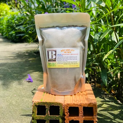 BỘT GẠO LỨT MÈ ĐEN BROWN RICE RANG TAY 500gr