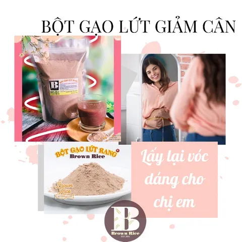 Bột gạo lứt Brown rice 800gr rang tay thực dưỡng