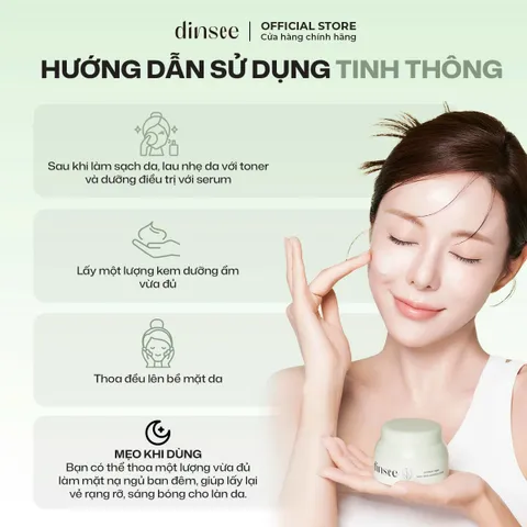 Kem Dưỡng Ẩm Thuần Chay Thiên Sơn Tuyết Liên - Dinsee Premium Vegan Snow Lotus Moisture Cream