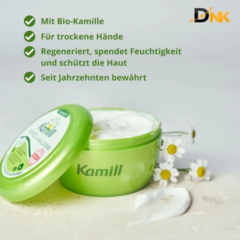 Kem dưỡng tay và móng Kamill Classic 150ml hoa cúc hữu cơ, Đức