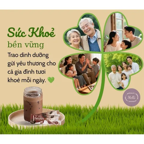 Ngũ cốc dinh dưỡng Vhealth hương Socola/ thơm ngon hỗ trợ bổ sung dinh dưỡng