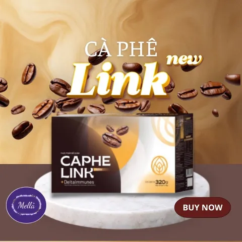 Cà phê gói Caphe Link new DeltaImmunes/ dễ uống thơm ngon/ mang lại năng lượng trong công việc