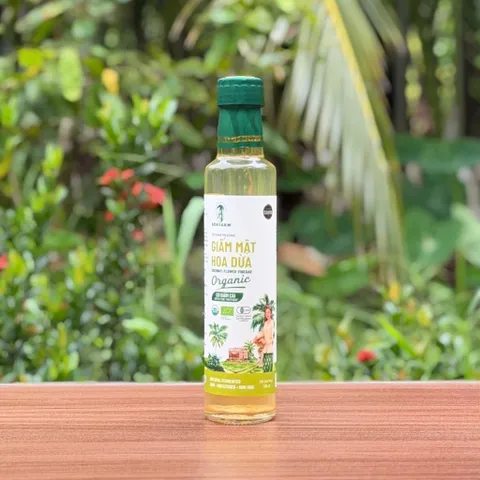 Giấm mật hoa dừa hữu cơ Sokfarm 265ml.