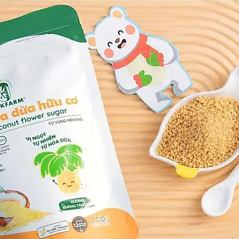 Đường hoa dừa hữu cơ Sokfarm 100g - Đường ăn dặm cho bé.