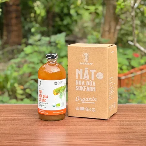 Mật hoa dừa cô đặc hữu cơ Sokfarm 685g.
