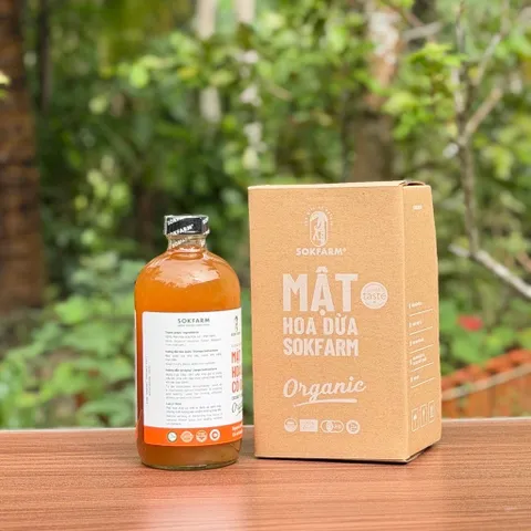 Mật hoa dừa cô đặc hữu cơ Sokfarm 685g.