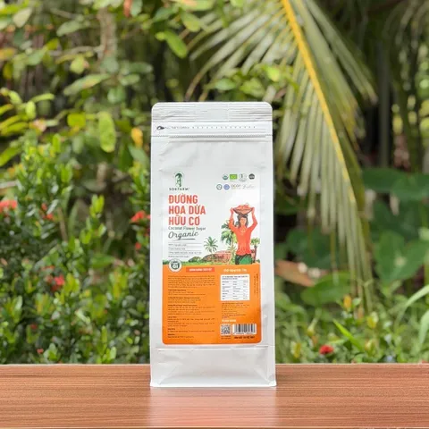 Đường hoa dừa hữu cơ Sokfarm 1kg.