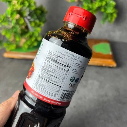 Nước tương Sokfarm dành cho người ăn kiêng đậu nành dòng nắp đỏ 500ml