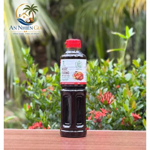 Nước tương Sokfarm dành cho người ăn kiêng đậu nành dòng nắp đỏ 500ml