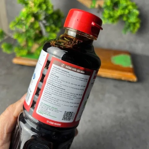 Nước tương Sokfarm dành cho người ăn kiêng đậu nành dòng nắp đỏ 500ml