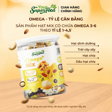 Hạt Dinh Dưỡng Omega Mix, Hũ 240g - Your Superfood