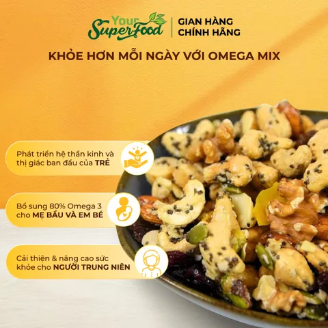 Hạt Dinh Dưỡng Omega Mix, Hũ 240g - Your Superfood