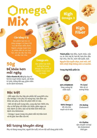 Hạt Dinh Dưỡng Omega Mix, Hũ 240g - Your Superfood