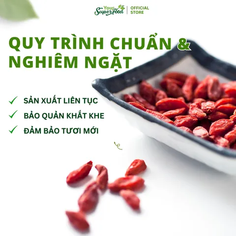 Kỷ Tử Đỏ (Câu Kỉ Tử) Sấy Khô An Mộc Sắc Giúp Đẹp Da, Bổ Máu, Dễ Ngủ, Sáng Mắt, Làm Trà Dưỡng Nhan, Chè Dưỡng Nhan