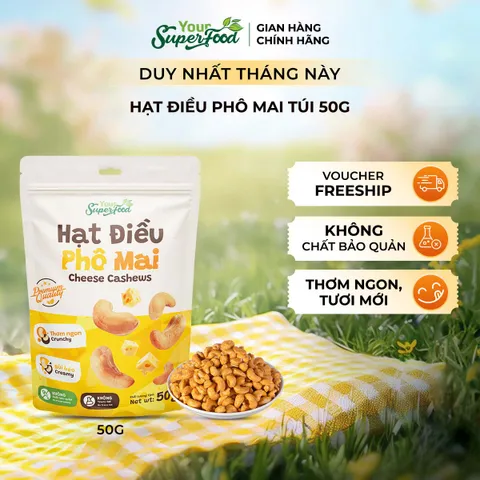 (MỚI) Hạt Điều Nhân Vị Mật Ong, Sữa Dừa, Tỏi Ớt, Phô Mai Thơm Ngon, Ăn Vặt Lành Mạnh Từ You Superfood