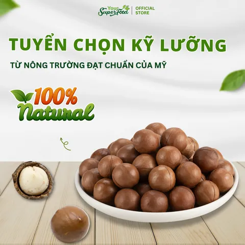 Hạt Macca Úc Ngũ Cốc Dinh Dưỡng Cho Bà Bầu Ăn Kiêng Giảm Cân Dinh Dưỡng Thơm Ngon Đồ Khui Your Superfood (Túi 500g)
