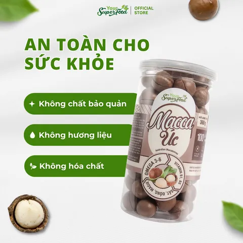 Hạt Macca Úc Ngũ Cốc Dinh Dưỡng Cho Bà Bầu Ăn Kiêng Giảm Cân Dinh Dưỡng Thơm Ngon Đồ Khui Your Superfood (Túi 500g)