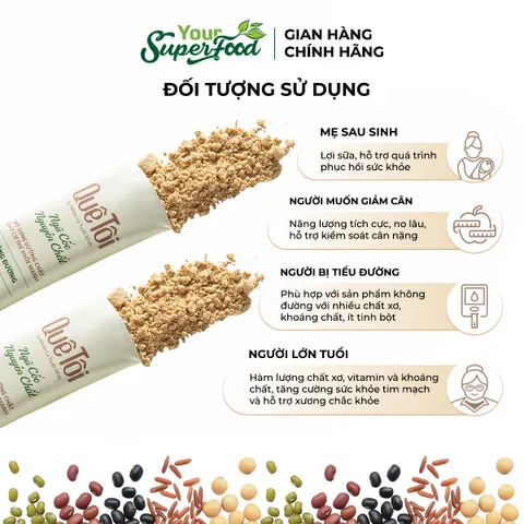 Ngũ Cốc Nguyên Chất Quê Tôi, Không Đường, Hộp 264g - Your Superfood