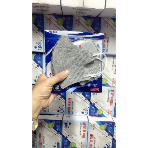 [ Thùng 200 chiếc ] Khẩu Trang An Việt y tế 5D 3 lớp kháng khuẩn kháng giọt bắn chống tia UV