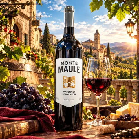 Vang ChiLe Monte Maule Cabernet 13%độ Chai 750mill - Vang Đà Lạt Ladofoods