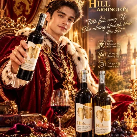 Vang Đỏ Của Úc Hill Harrington Cabernet   Gold 13%độ Chai 720mill