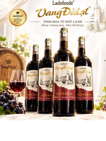 Vang Đỏ Superior 12.8%độ Red Wi.ne Chai 720mill