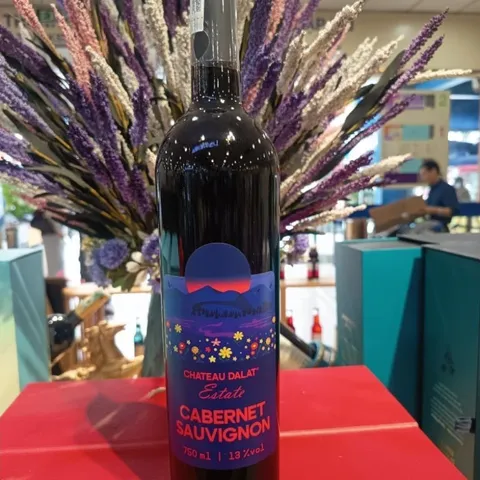 Vang Đỏ Cabernet Sauvigon 13%Độ Chai 750mil - Vang Đà Lạt Ladofoods