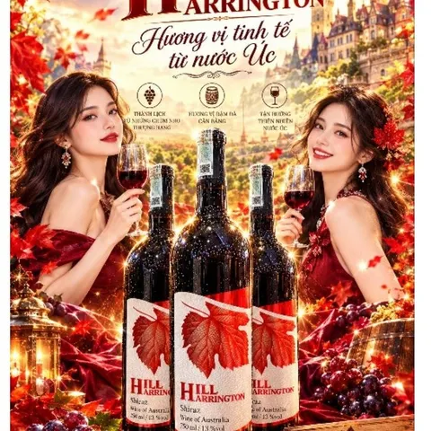 Vang Đỏ Úc Hill Harrington Shira.zz - 750ML 13 đ.ộ