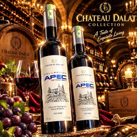 Vang Đỏ Apec Cabernet Sauvignon ( Shiraz & Merlot) Red Wine 12đ.ộ  Chai 375ml - Vang Đà Lạt Ladofoods