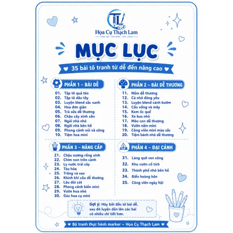 [Qùa tặng không bán] Khóa học nhà họa cụ thạch lam giúp bé hiểu hơn về mỹ thuật
