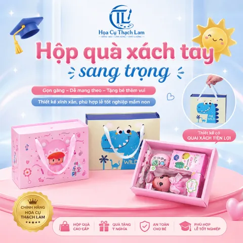 Bộ Quà Tặng Tốt Nghiệp Cho Bé Trai Bé Gái, Hộp Quà Đồ Chơi Văn Phòng Phẩm Dễ Thương