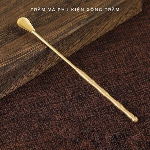 Bộ dụng cụ tạo khuôn đốt bột trầm bằng đồng và Lư đồng ( QUÀ : hộp bột dẫn nhiệt và 10g bột trầm kiến)