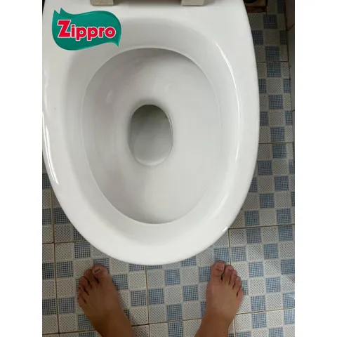 Nước Tẩy Rửa Làm Trắng Đồ Dùng Bằng Sứ ZIPPRO - Vệ Sinh Bồn Cầu, Bồn Tắm, Lavabo - Sạch Ngay Sau 1 lần chà.