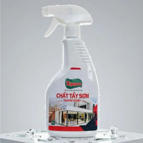 Nước Tẩy Sơn Nhôm Kính ZIPPRO 500ml – Làm Sạch Sơn Nước, Keo Dính