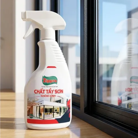 Nước Tẩy Sơn Nhôm Kính ZIPPRO 500ml – Làm Sạch Sơn Nước, Keo Dính