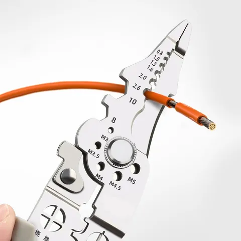 Kìm Cắt Tuốt Dây Điện Đa Năng Mingju, Gia Công Thép Không Gỉ Cao Cấp