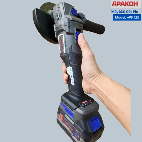 APAKOH Thân Máy Mài PIN APK 125  Brushless ADT 3Cấp Chỉnh Tốc 9800RPM  Lắp Đá 120mm