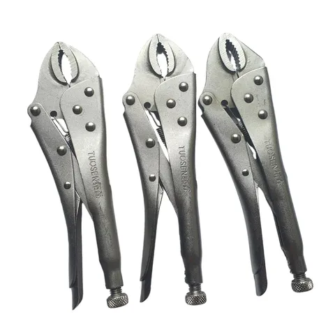 Kìm bấm chết miệng tròn 10inch Tuosen, Gia công théo CRV mạ NIken Chống gỉ sét