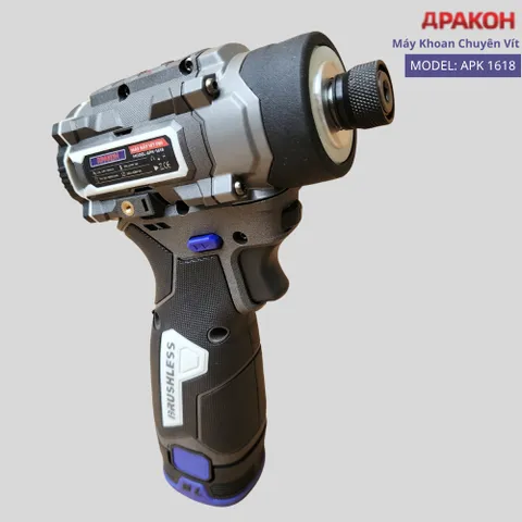 Máy Khoan Chuyên Vít Có Búa APAKOH APK-1618Có Búa Lực Siết 150N.m 340rmp/min Động Cơ Không Chổi Than, Bảo Hành 12 Tháng.