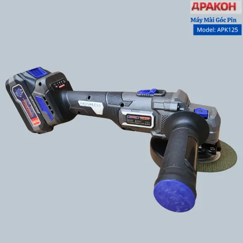APAKOH Thân Máy Mài PIN APK 125  Brushless ADT 3Cấp Chỉnh Tốc 9800RPM  Lắp Đá 120mm