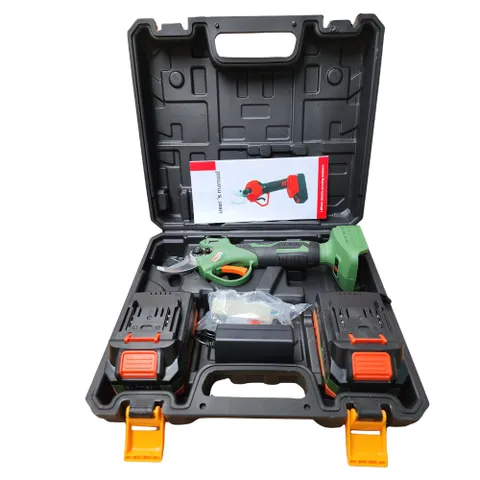 Kéo cắt cành Pin BENZAMAX BMZ-140 Lực Cắt 250N.m, LCD hiển thị %pin số shot cắt, 2 Chế độ mở lưỡi