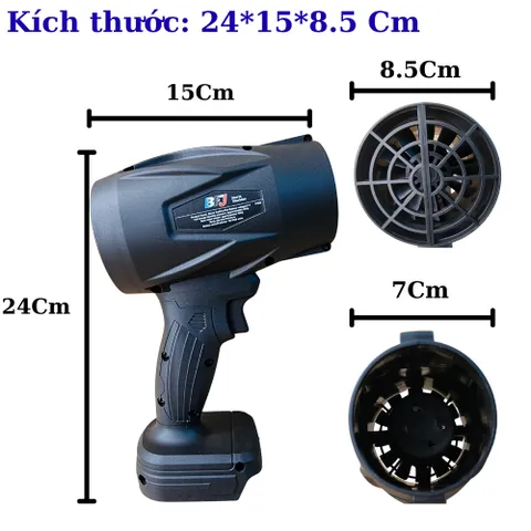 Máy thổi phản lực BFJ, Động cơ lõi đồng 12 cánh quạt, lực thổi max 850g. Bảo hành 3 tháng