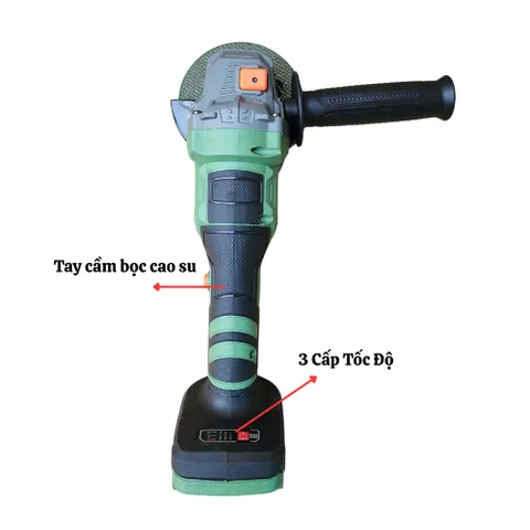 Máy mài góc  BENZAMAX -AG100P , Tốc độ 0-10.000RPM/Min, 3 Cấp Tốc Độ, Pin 15 Cell, Động Cơ Không Chổi Than