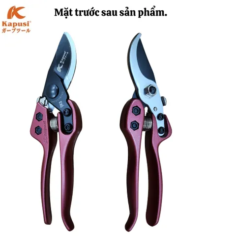 Kéo cắt cành trợ lực Nhật Kapusi K-8618 200mm, thép SK5, HRC 59