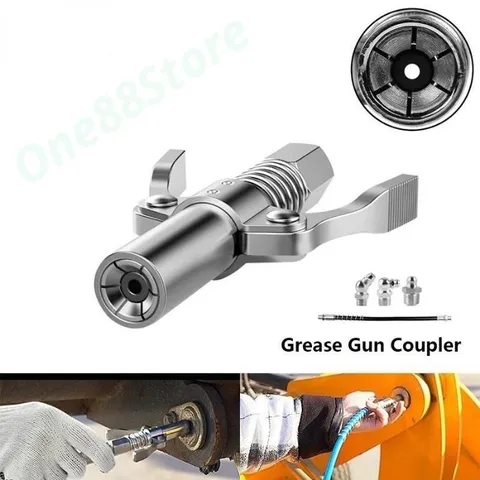 Đầu bơm mỡ bò 2 cánh 6 chấu , đảm bảo không phòi mỡ ở đầu bơm chắc chắn dễ thao tác